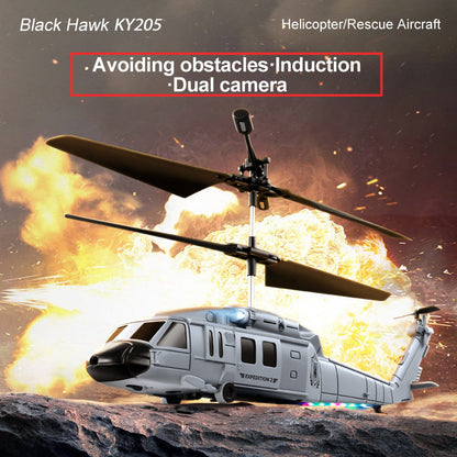 KY205 Black Hawk Helicopter | With Dual Cameras & Obstacle Avoidance - # BAGE81110032-TEENADLT