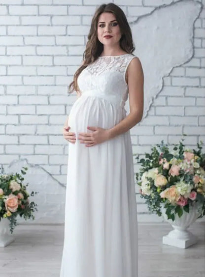 Lace Sleeveless Maternity Dress for Expecting Mothers - # WOAA211410008 - PRG