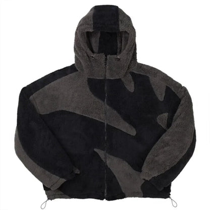 Lambswool Fluffy Zip Jacket  - # BOAA13210010