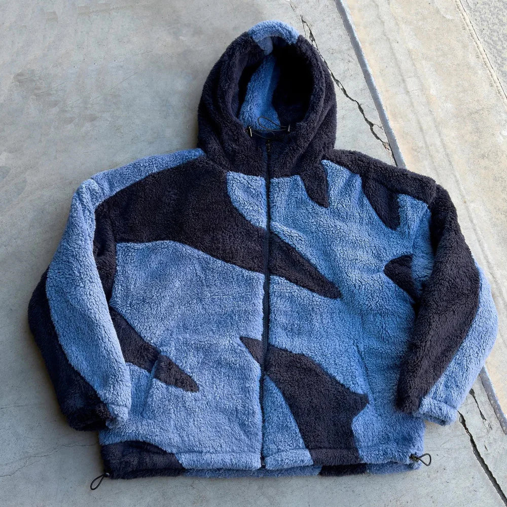 Lambswool Fluffy Zip Jacket  - # BOAA13210010