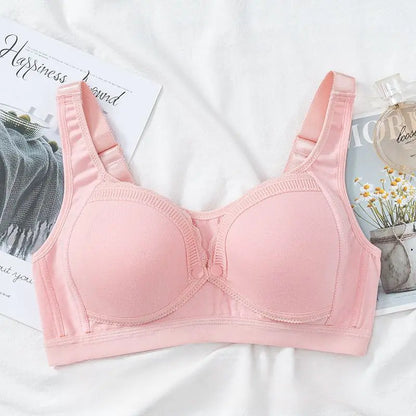 Large Size Cotton Nursing Bra with Front Buckle - # NURSGEA11210109