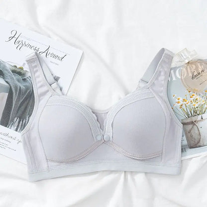 Large Size Cotton Nursing Bra with Front Buckle - # NURSGEA11210109