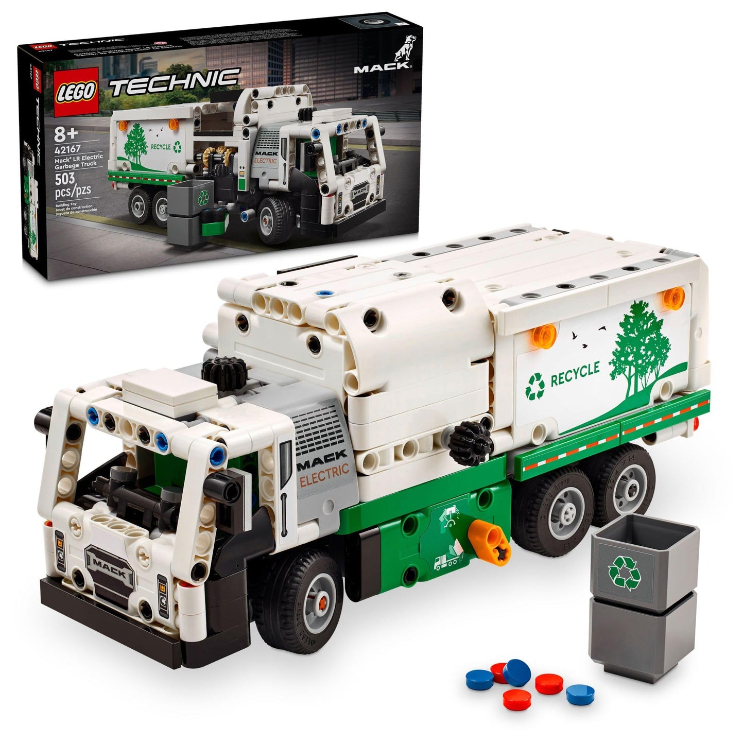 LEGO Technic Mack LR Electric Garbage Truck | 42167 | Ages 8 and Up - # BOT&G21910001 & BOT&G22910001 & GIT&G72910001 & GIT&G71910001