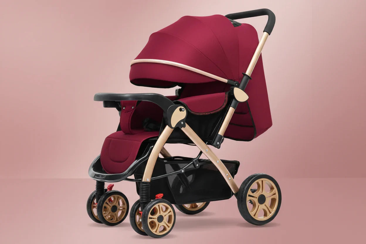 Lightweight Convertible Baby Stroller with One-Click Fold - # BAGEG11010011
