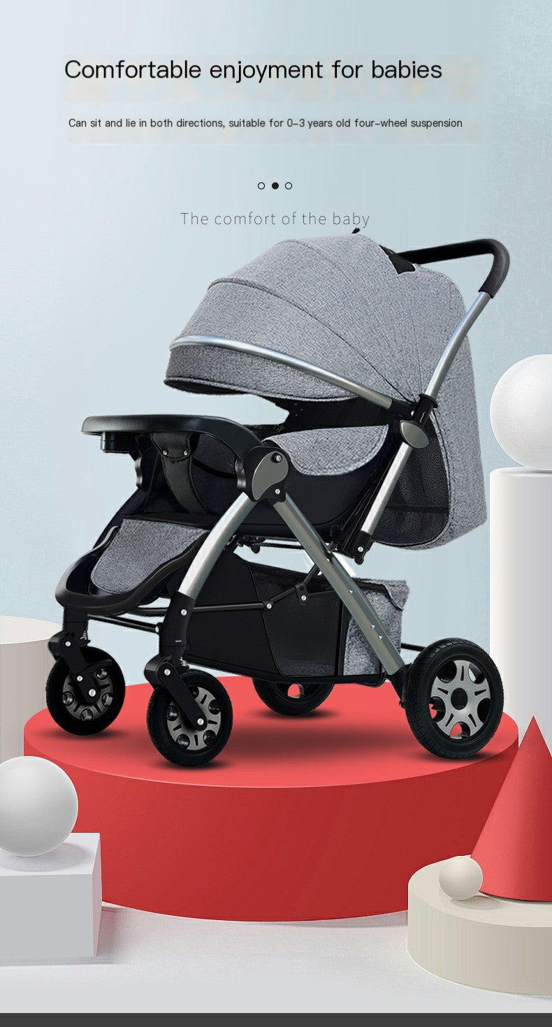 Lightweight Convertible Baby Stroller with One-Click Fold - # BAGEG11010011