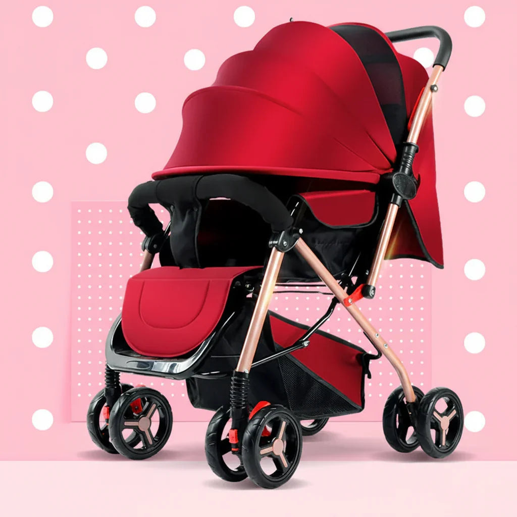Lightweight Convertible Baby Stroller with One-Click Fold - # BAGEG11010011