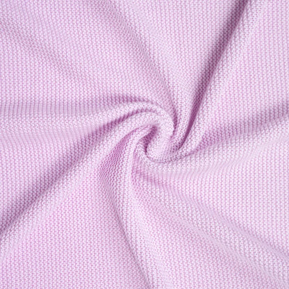 Ruffled Edge Knit Baby Blanket in Lilac