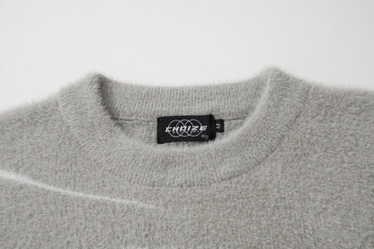 Loose Jacquard Round Neck Sweater | For Men - # BOAA13510049 & BOAA12510013