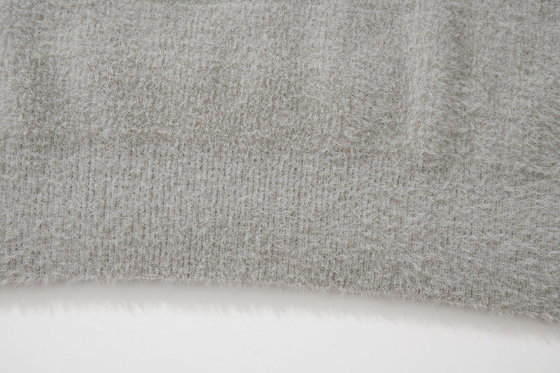 Loose Jacquard Round Neck Sweater | For Men - # BOAA13510049 & BOAA12510013