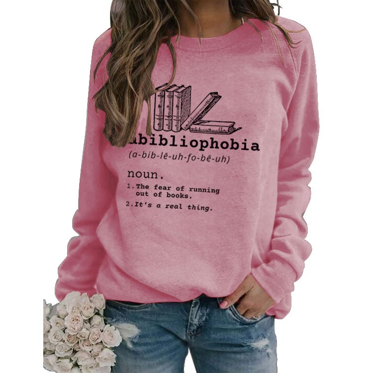 Loose Printed Long Sleeve Round Neck Sweater | For Women - # GIAA23510034