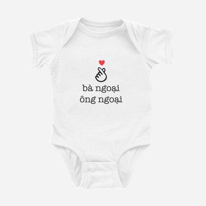 Love Grandma & Grandpa Vietnamese Onesie (Maternal)