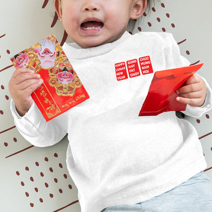 Lunar New Year Vietnamese Chinese Mix Long Sleeve Shirt (Toddler)