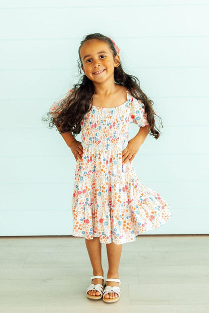 Meadow Magic Smocked Ruffle Dress