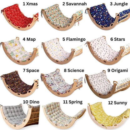 Montessori Arch Rocker with Ramp and Pillow-1
