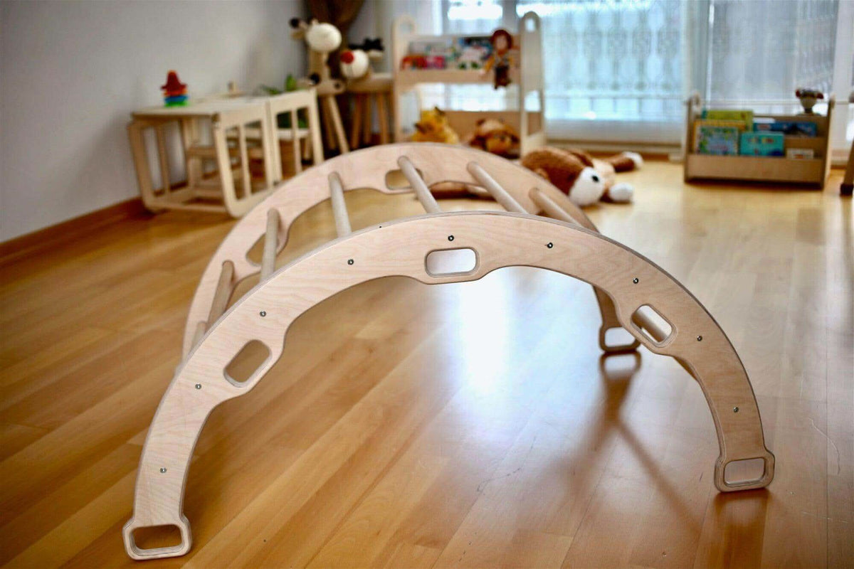 Climbing Arch / Rocker with 2 Ramps and Pillow / 4 Pieces Set-3