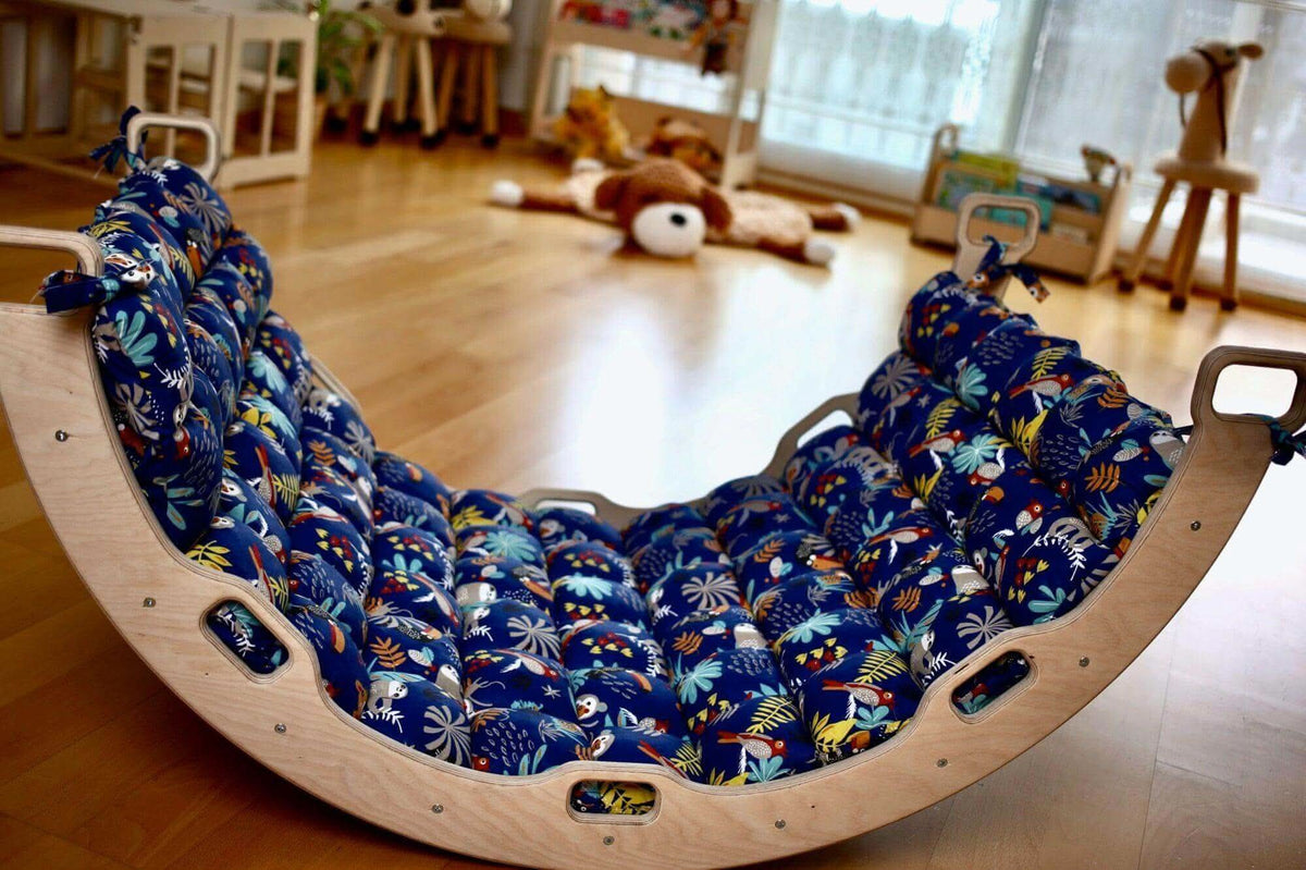 Climbing Arch / Rocker with 2 Ramps and Pillow / 4 Pieces Set-4