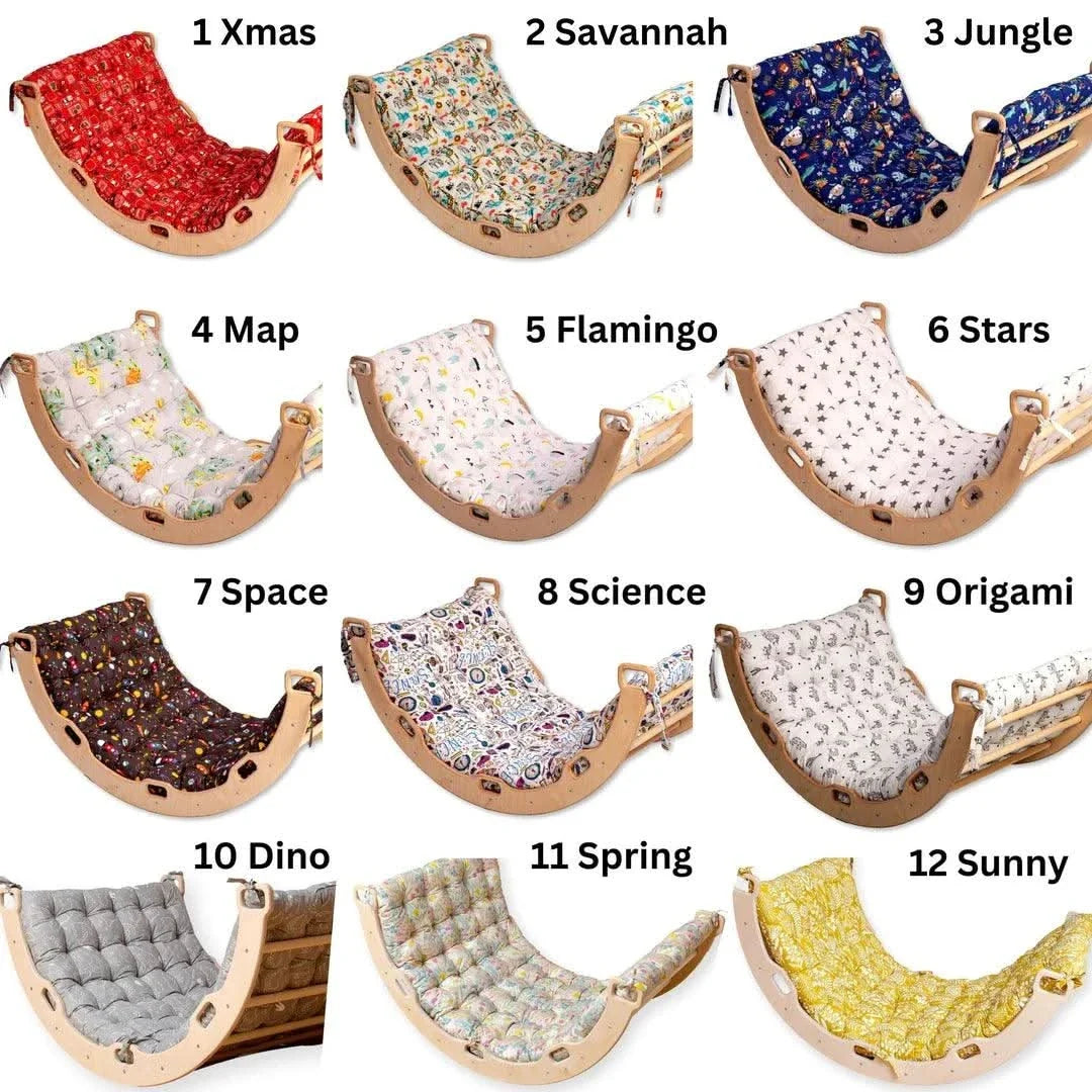 Climbing Arch / Rocker with 2 Ramps and Pillow / 4 Pieces Set-2