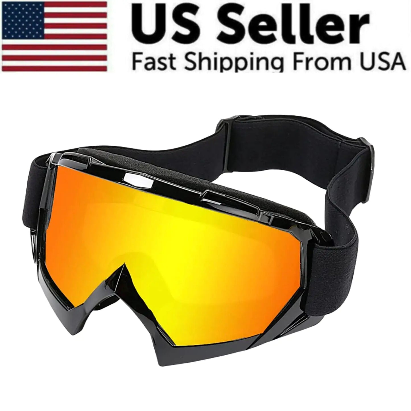 Motocross Goggles Racing Off-Road Dirt Bike ATV UTV BMX MX XC Motorcycle Eyewear - # BOAA231810001