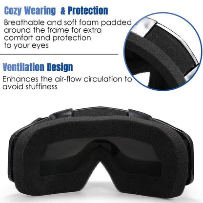Motocross Goggles Racing Off-Road Dirt Bike ATV UTV BMX MX XC Motorcycle Eyewear - # BOAA231810001