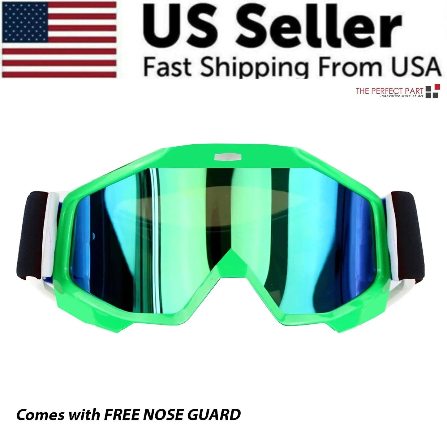 Motocross Goggles | Racing Off-Road | Dirt Bike | ATV | UTV | BMX | MX | XC | Motorcycle Eyewear - # BOAA221810001