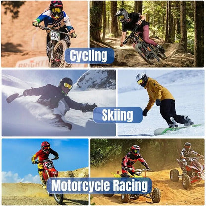 Motocross Goggles Racing Off-Road Dirt Bike ATV UTV BMX MX XC Motorcycle Eyewear - # BOAA231810001
