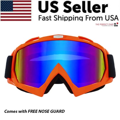 Motocross Goggles Racing Off-Road Dirt Bike ATV UTV BMX MX XC Motorcycle Eyewear - # BOAA231810001