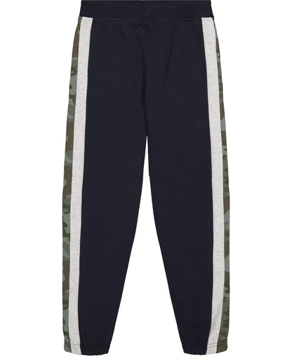 Nautica Boys' Basic Fleece Jogger Sweatpants, Elastic Waistband with Drawstring Closure, Super Soft Cotton-Blend 10-12 Navy Blue - # BOAA12410002