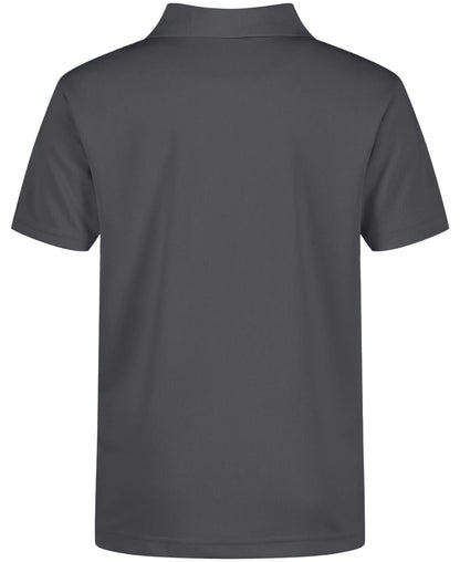 Nautica Boys' School Uniform Short Sleeve Polo Shirt, Button Closure, Moisture Wicking Performance Material 8 Dark Charcoal - # BOAA11510002