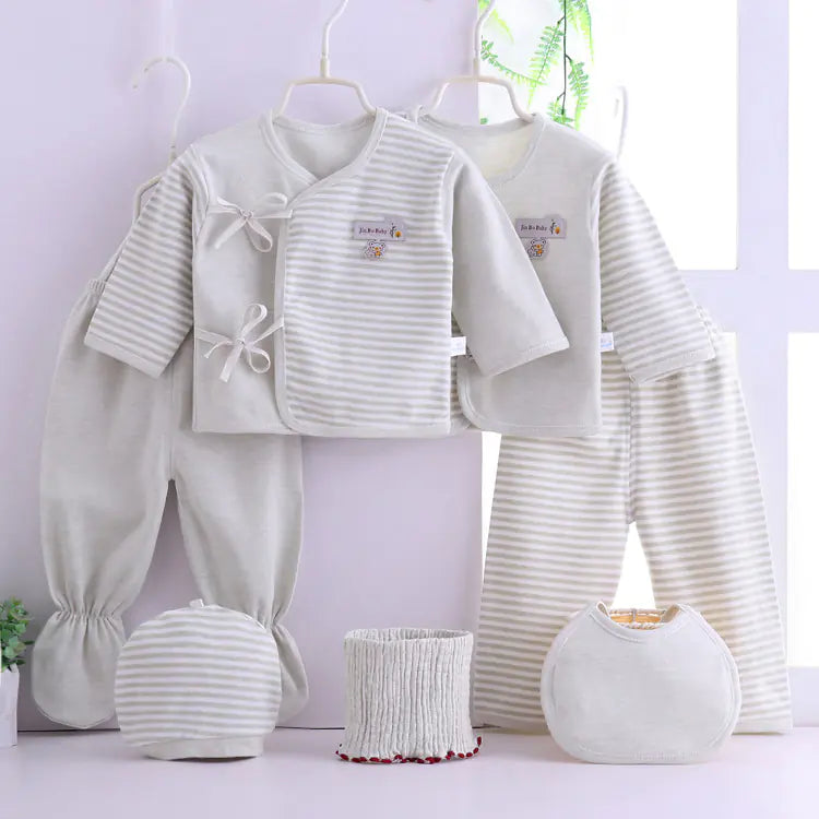 Newborn Baby Gift Set | With 7 Cotton Clothing Items - # BANB11110001