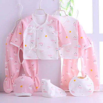 Newborn Baby Gift Set | With 7 Cotton Clothing Items - # BANB11110001