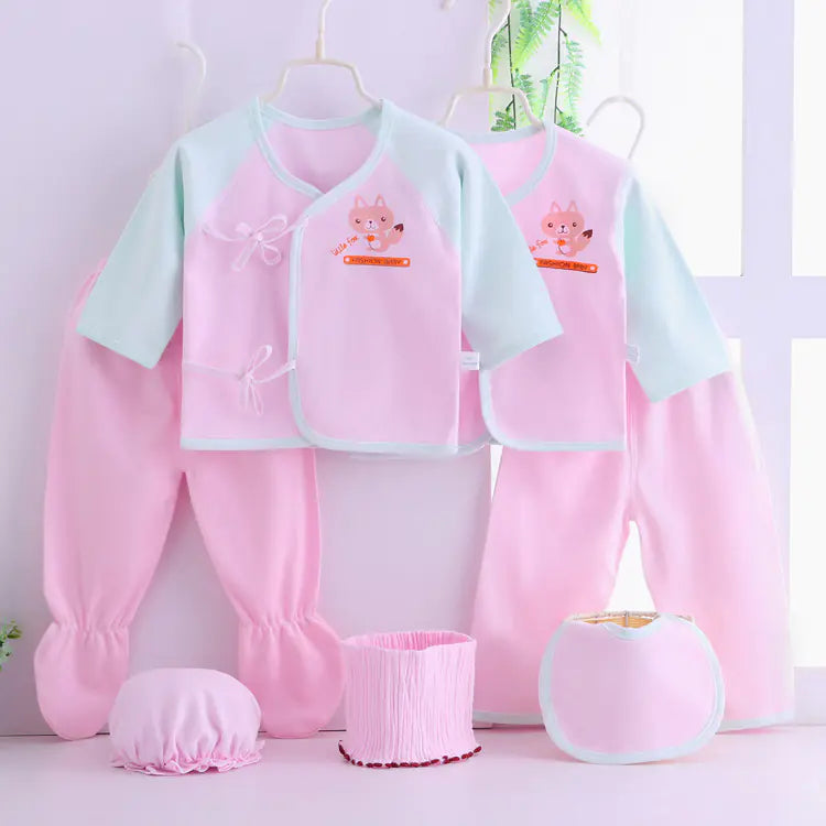 Newborn Baby Gift Set | With 7 Cotton Clothing Items - # BANB11110001