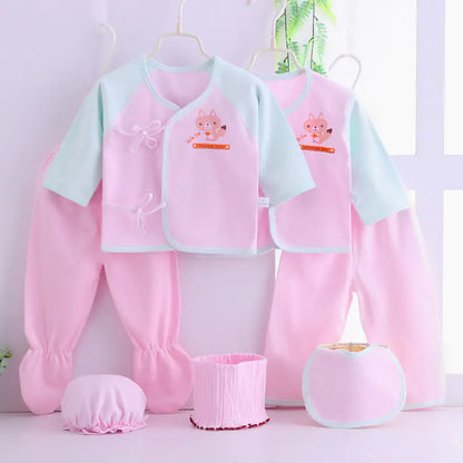 Newborn Baby Gift Set | With 7 Cotton Clothing Items - # BANB11110001