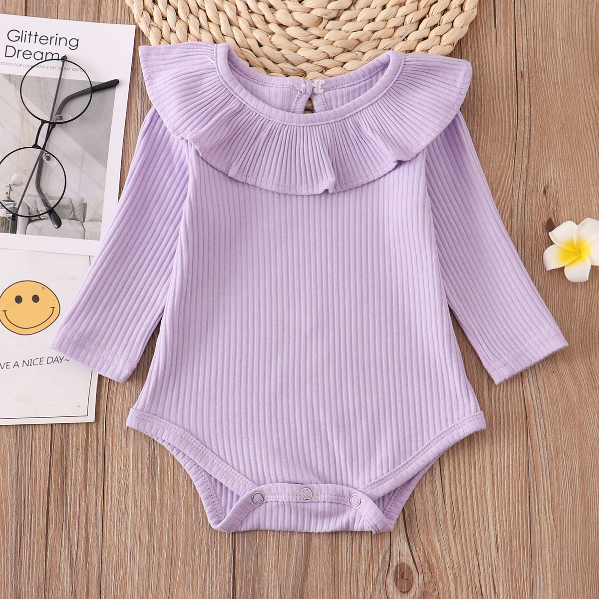 Newborn Baby Girl Romper | With Candy Ruffles | Outfit - # BAAA21110038