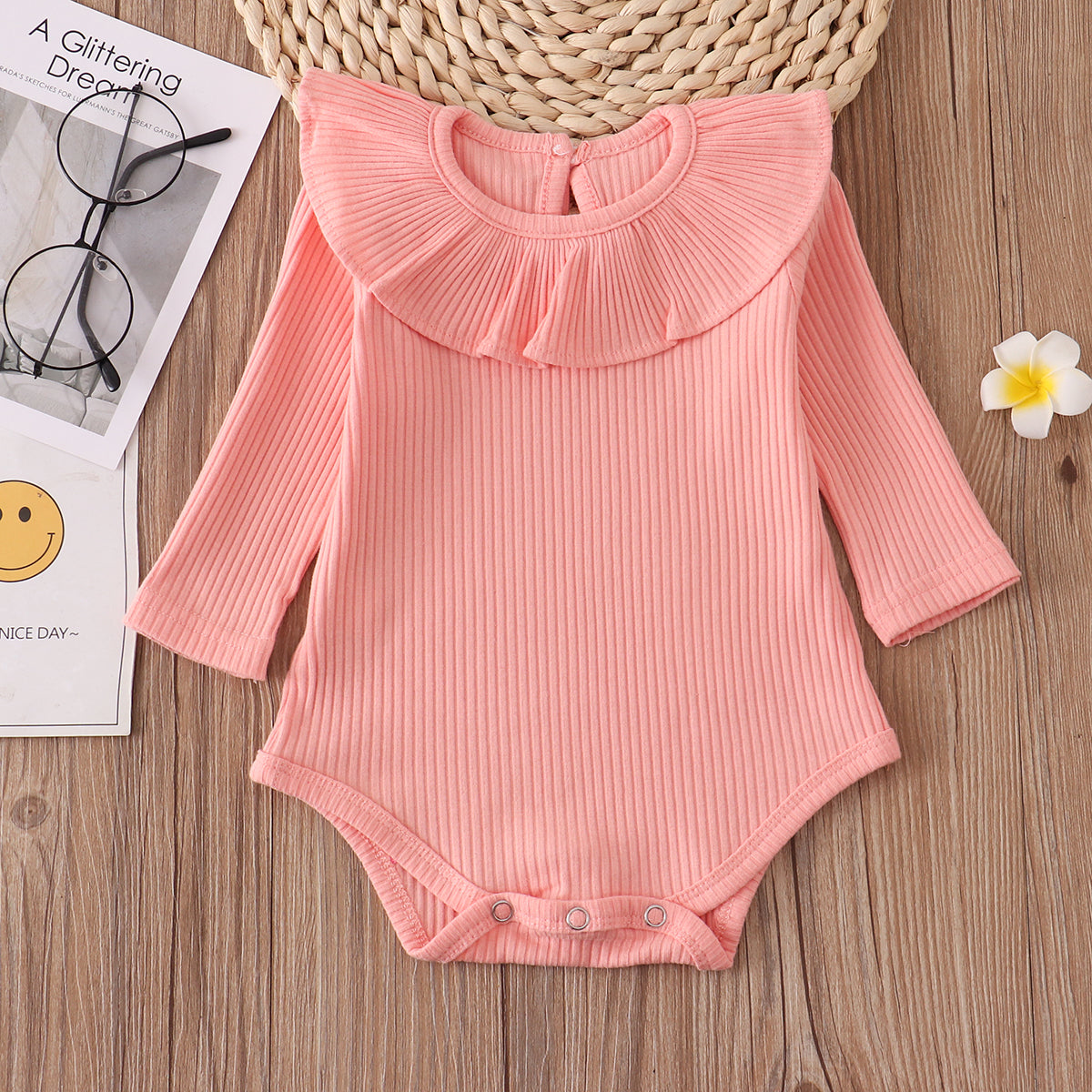 Newborn Baby Girl Romper | With Candy Ruffles | Outfit - # BAAA21110038