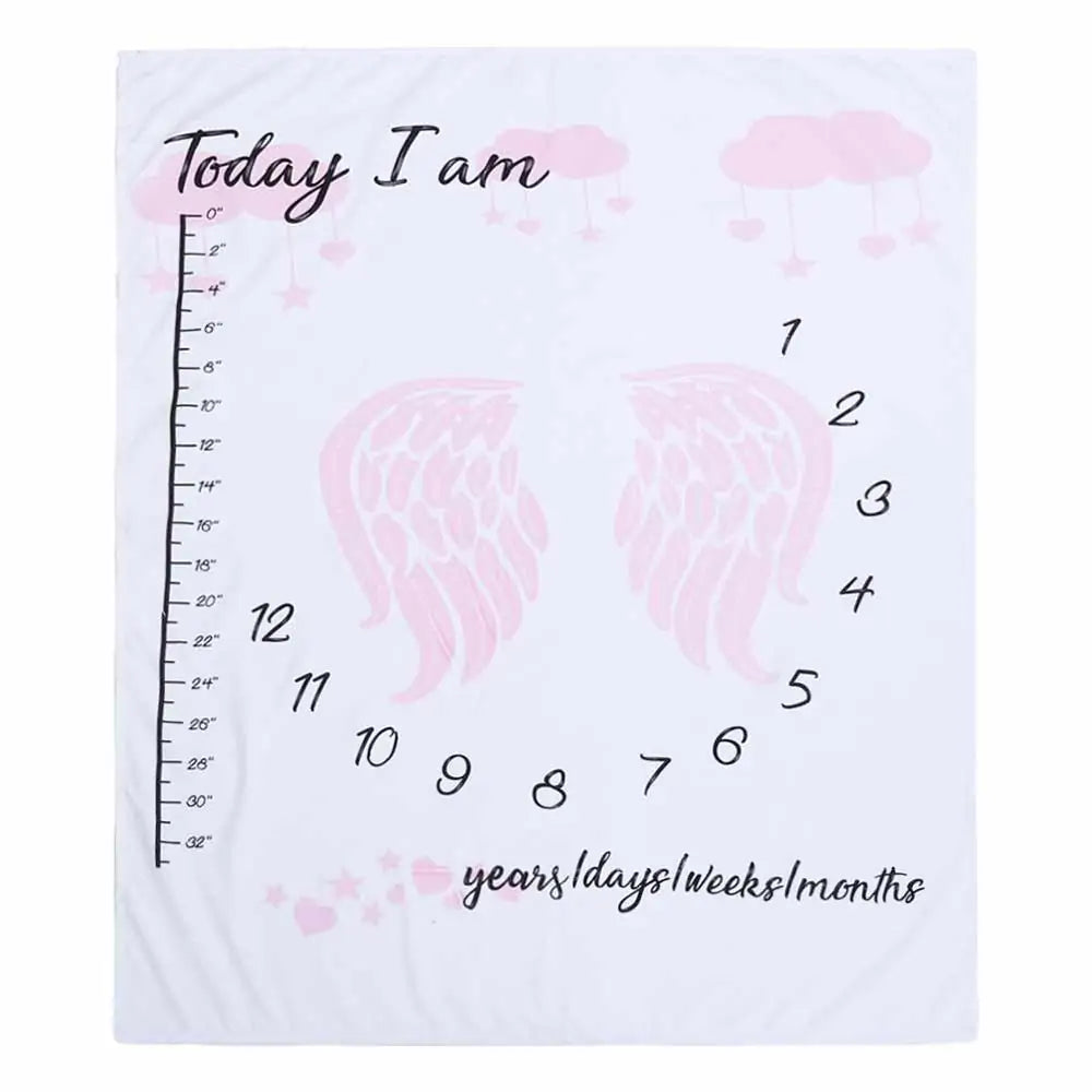 Newborn Baby Milestone Photography Blanket - # BAGE41110002