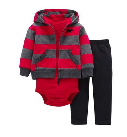 Newborn Fleece Hooded Jacket and Romper Set | 24 different models - # BAAA51210041