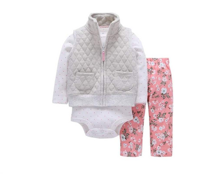 Newborn Fleece Hooded Jacket and Romper Set | 24 different models - # BAAA51210041