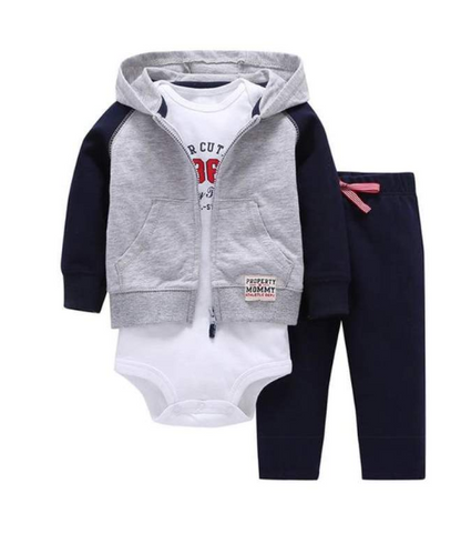 Newborn Fleece Hooded Jacket and Romper Set | 24 different models - # BAAA51210041