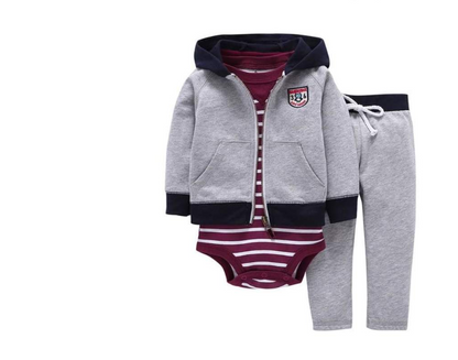 Newborn Fleece Hooded Jacket and Romper Set | 24 different models - # BAAA51210041