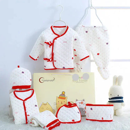 Newborn Gift Set - Warm 7-Piece Outfit for Infants - # BANB11110004