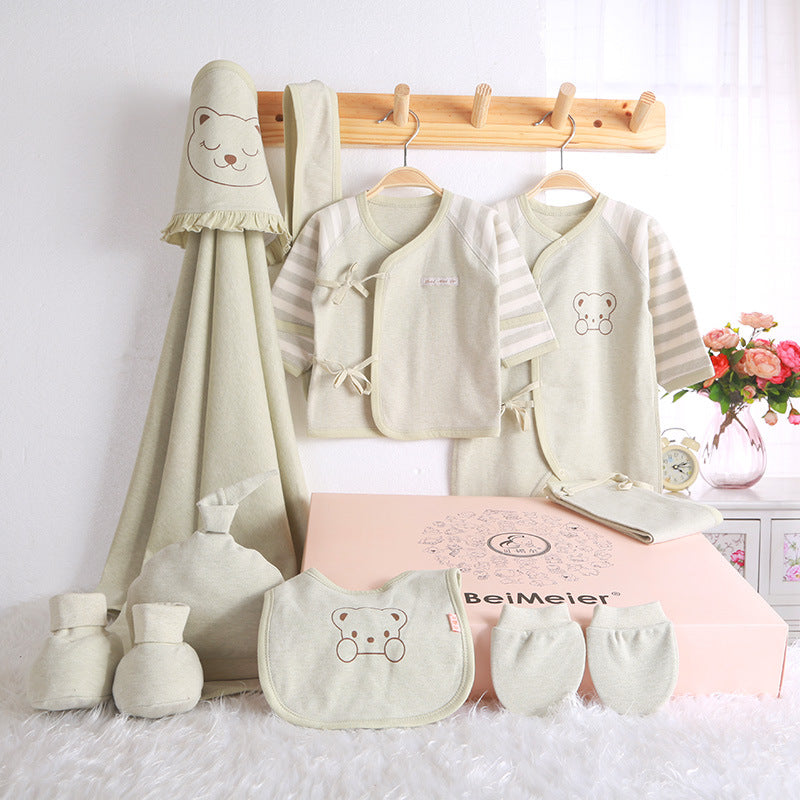 Newborn Gift Set with Color Cotton Baby Clothes - # BANB11110010