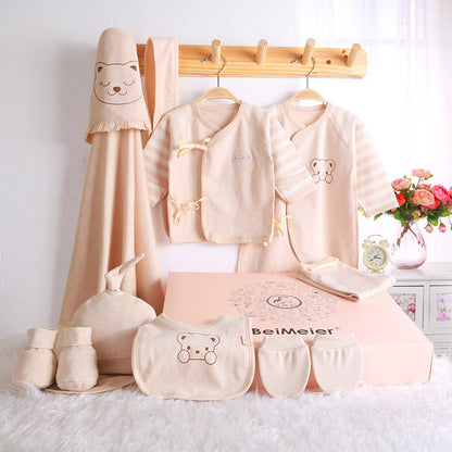 Newborn Gift Set with Color Cotton Baby Clothes - # BANB11110010