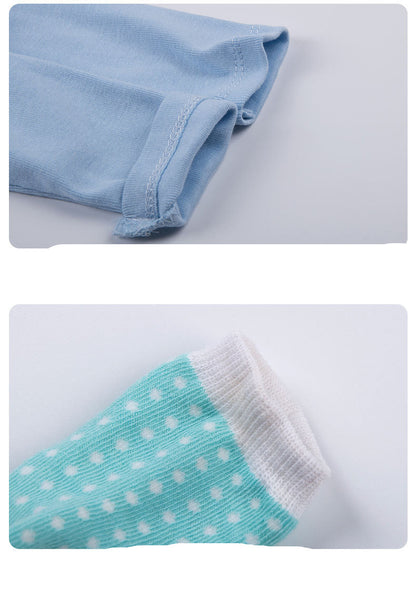 Newborn Long Sleeve Triangle Bodysuit & Towel Socks Gift Set - # BANB11110015