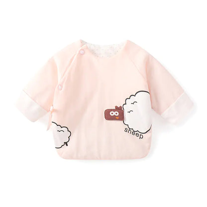 Newborn Padded Warm Jacket with Half Back Design - # BAAA61110003