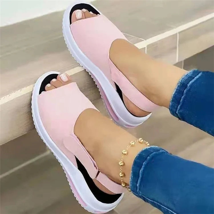 Open Toe Flat Sandals for Women - # GIAA73510006