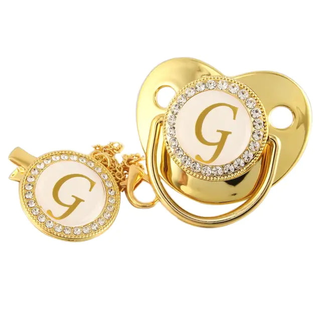Pacifier with Initial Letter of Baby - BAGE61310003