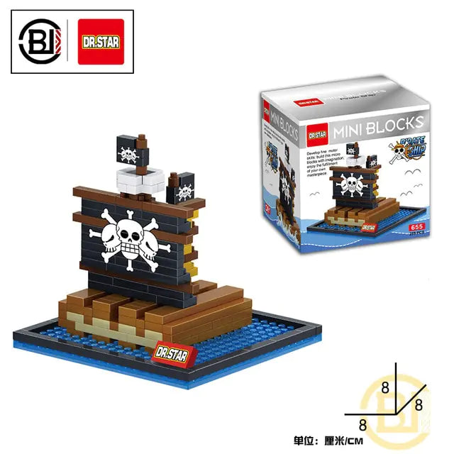 Pirate Ship Series Building Game Toys - # BOT&G522510002