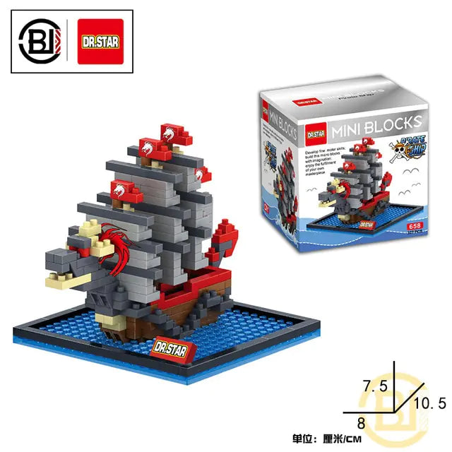 Pirate Ship Series Building Game Toys - # BOT&G522510002