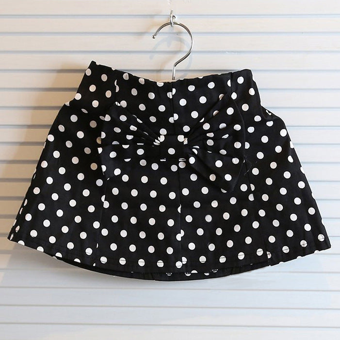 Polka Dot Chiffon Set | With Top and Skirt - # BAAA51210059 & GIAA212310023