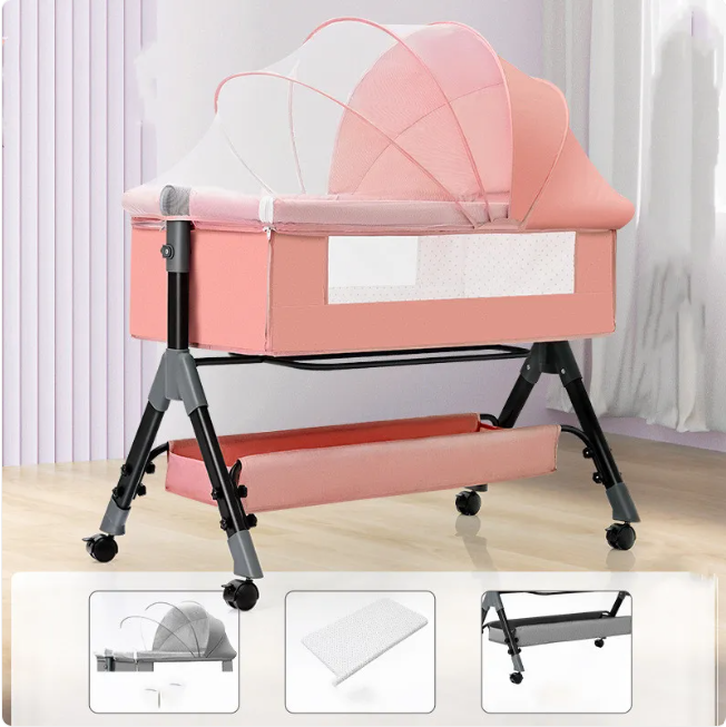 Portable 3-in-1 | Baby Folding Cradle Bed - # BAGEG11610018